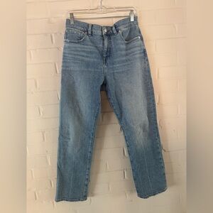 Madewell Petite 90s Straight Jeans in Rondell Wash